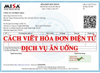 Bán hóa đơn Vat ăn uống, tiếp khách thủ tục nhanh